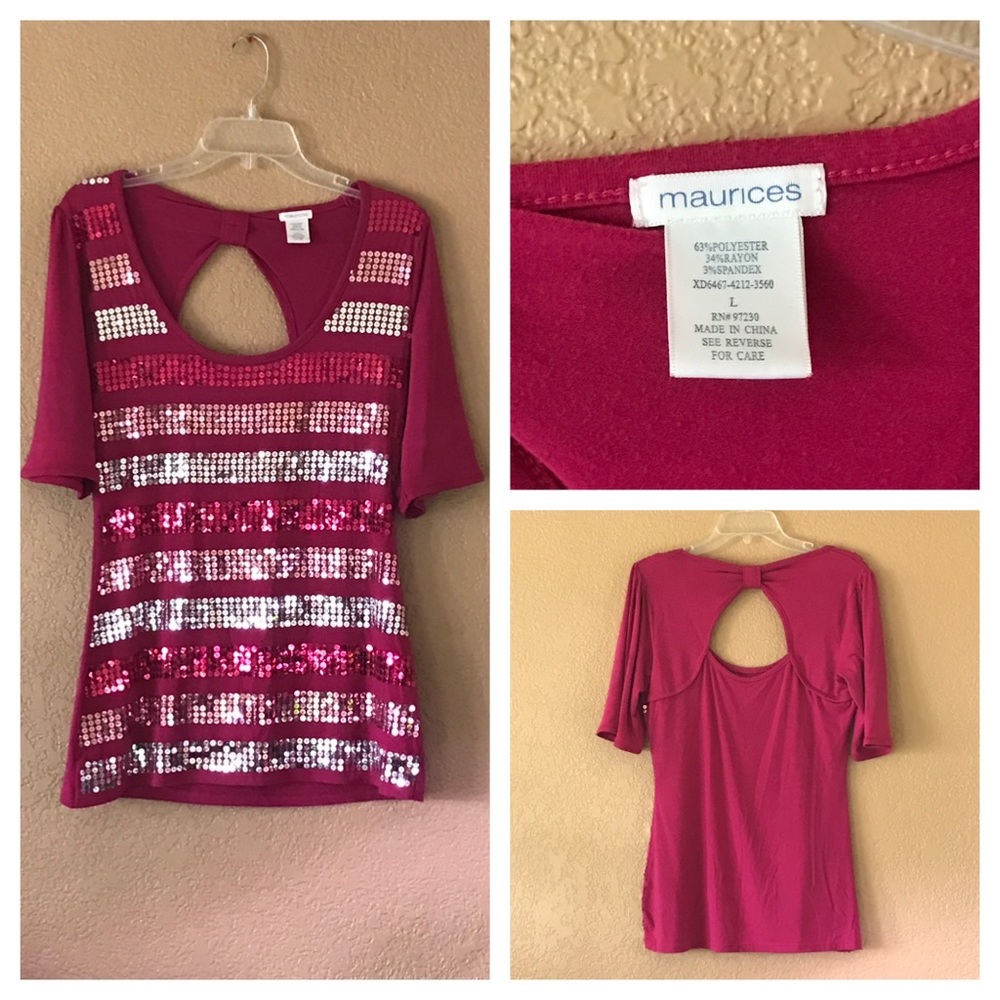 Maurice's Sequined  Decorative Top